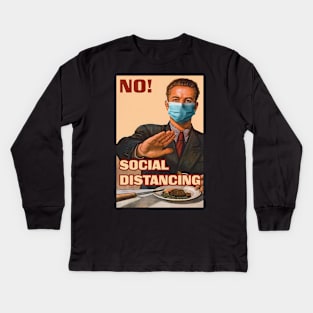 Social Distancing soviet poster Kids Long Sleeve T-Shirt